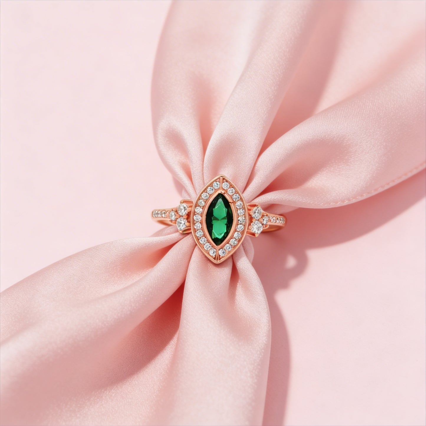 Emerald Elegance Marquise Ring