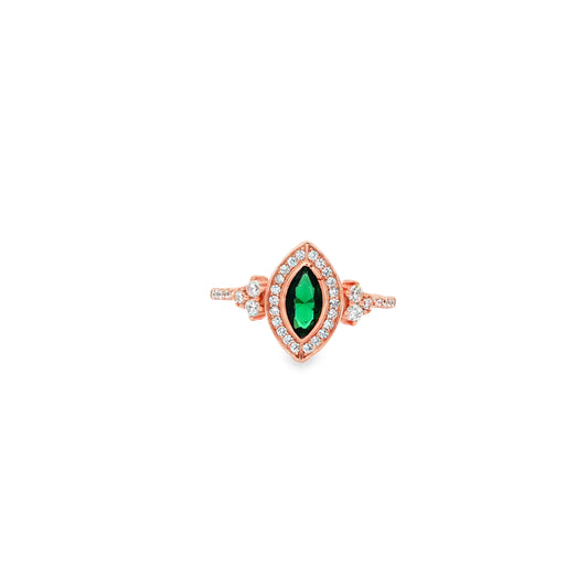 Emerald Elegance Marquise Ring