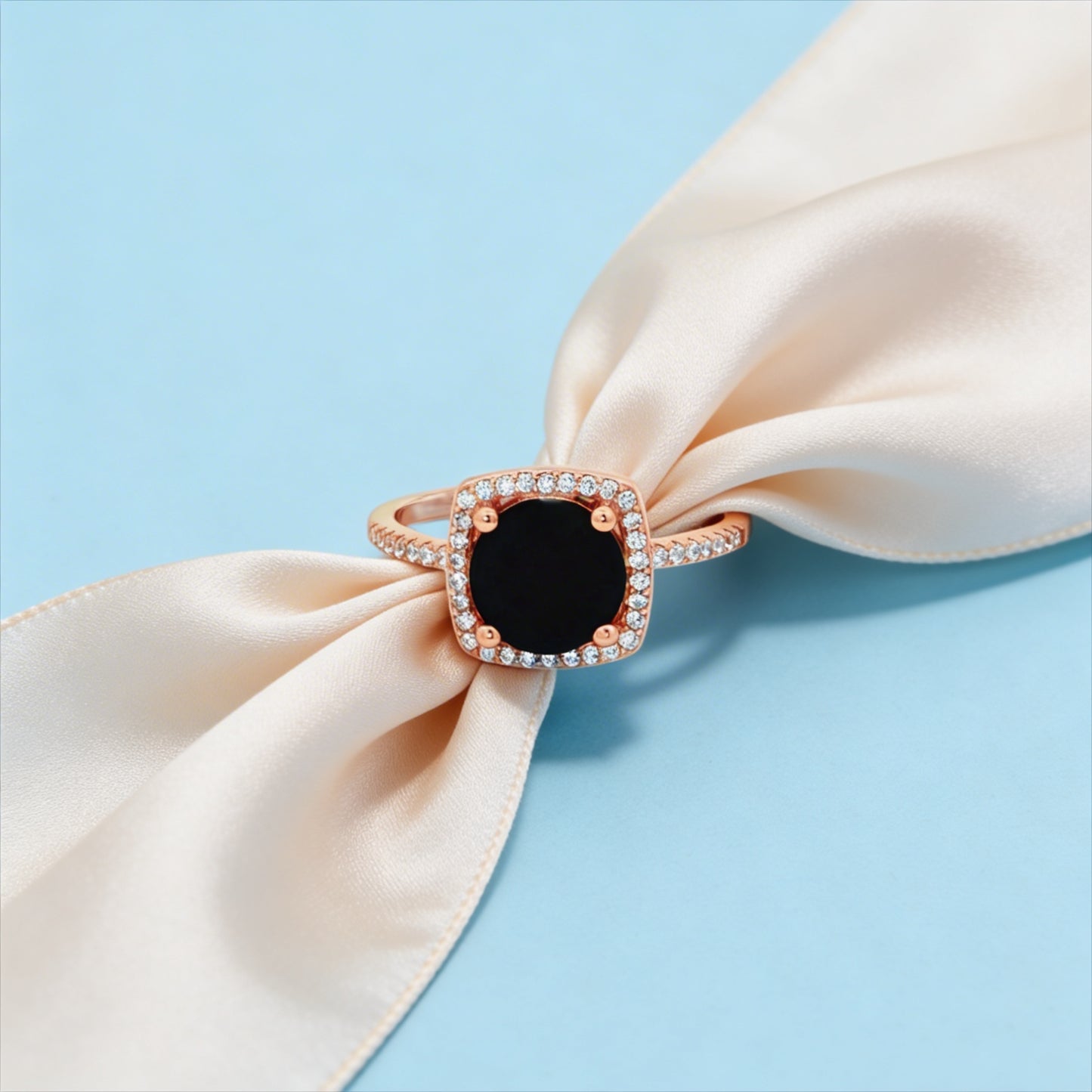 Midnight Halo Elegance Ring