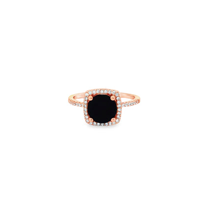 Midnight Halo Elegance Ring