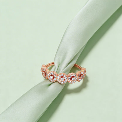 Radiant Halo Circle Ring