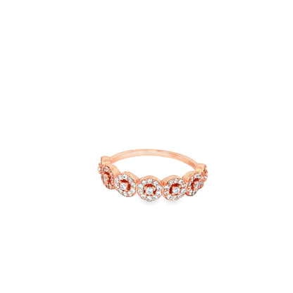 Radiant Halo Circle Ring