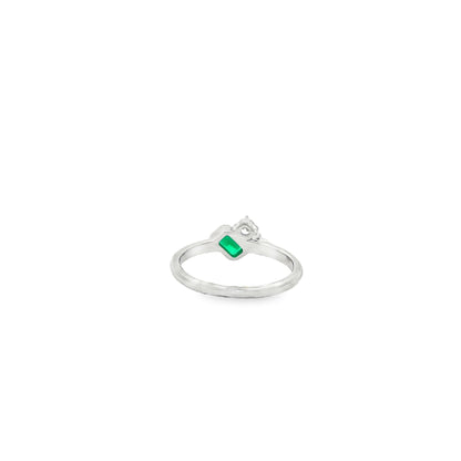 Elegant Emerald Fusion Ring