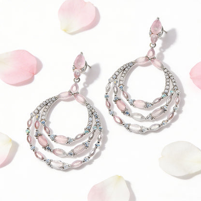Blush Cascade Chandeliers
