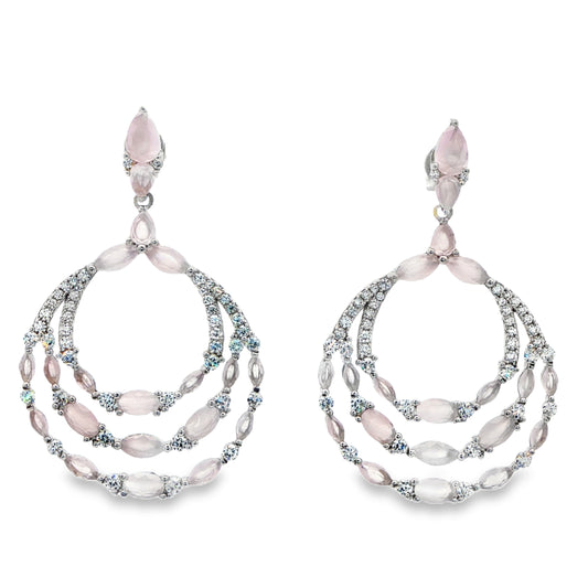 Blush Cascade Chandeliers