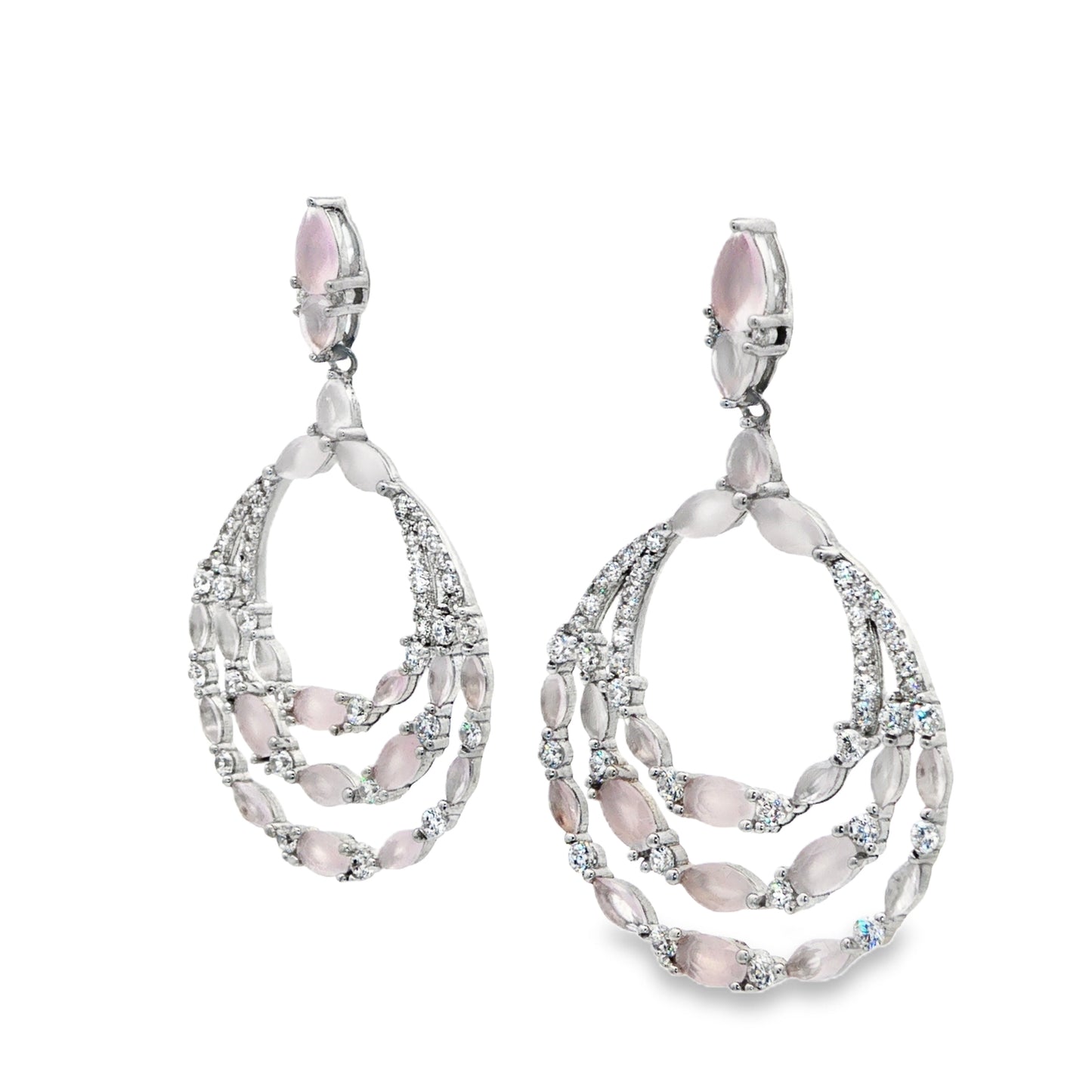 Blush Cascade Chandeliers