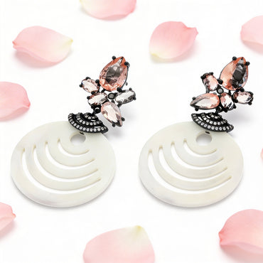 Ivory Aura Drop Earrings