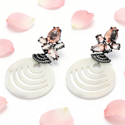 Ivory Aura Drop Earrings