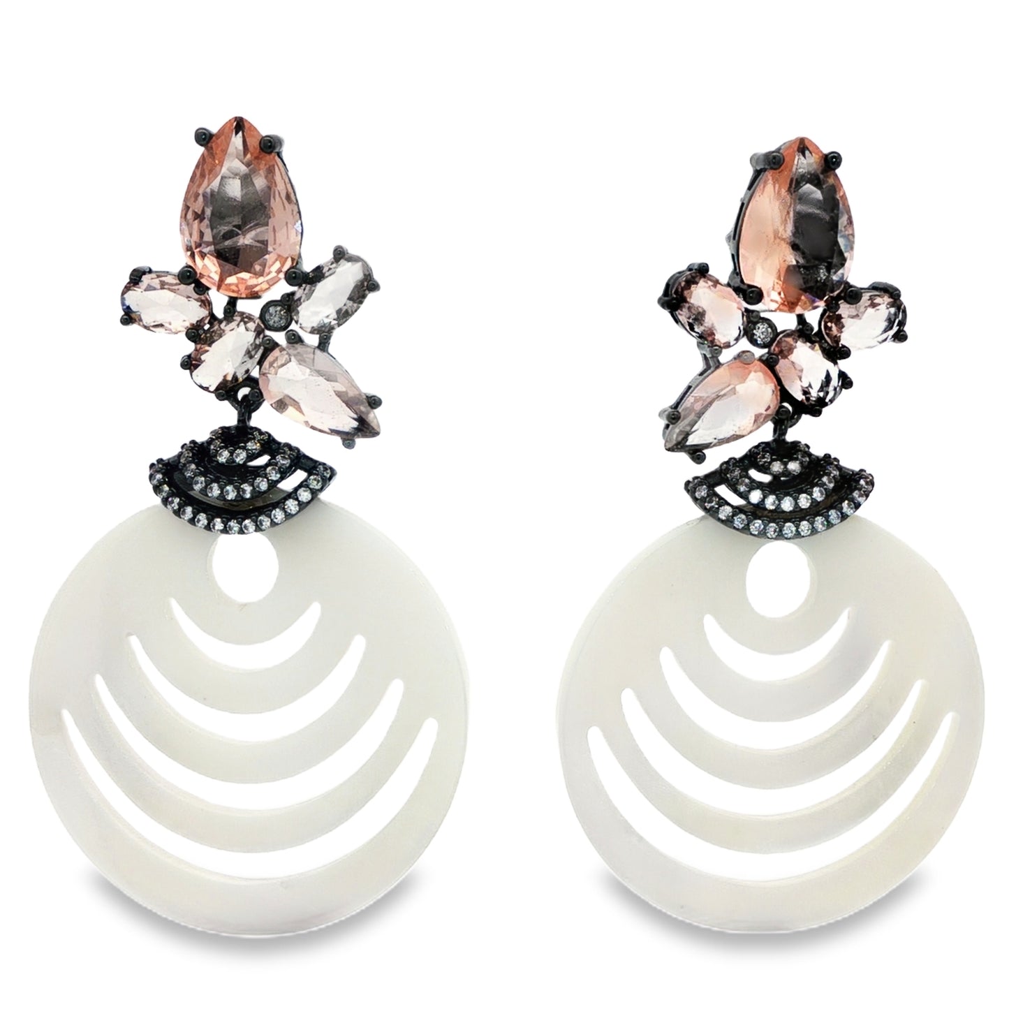 Ivory Aura Drop Earrings