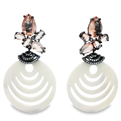 Ivory Aura Drop Earrings