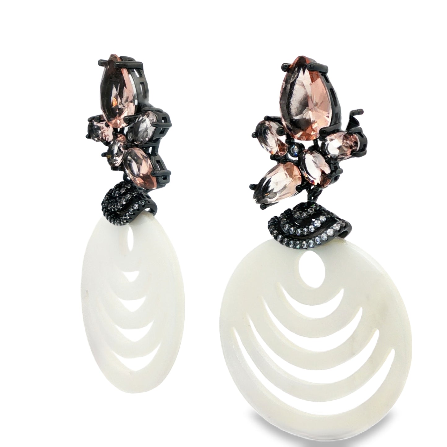 Ivory Aura Drop Earrings