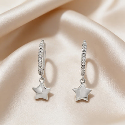Starlight Charm Hoops