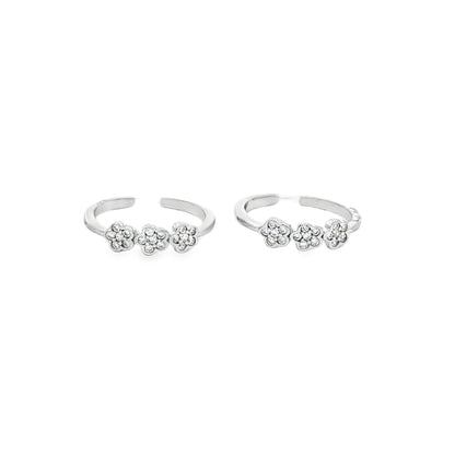 Trio Bloom Spark Toe Rings