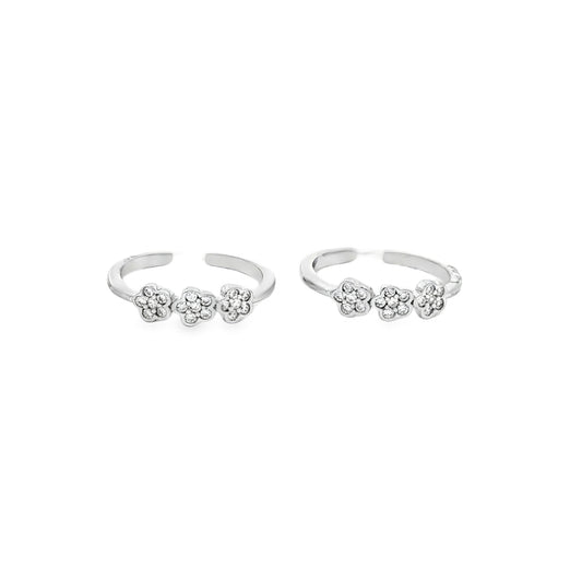 Trio Bloom Spark Toe Rings