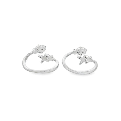 Twin Bloom Diamond Toerings