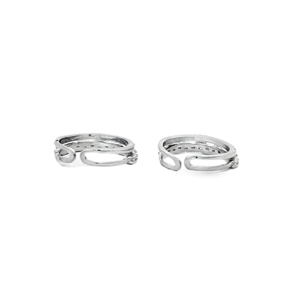 Celeste Dual Spark Toe Ring