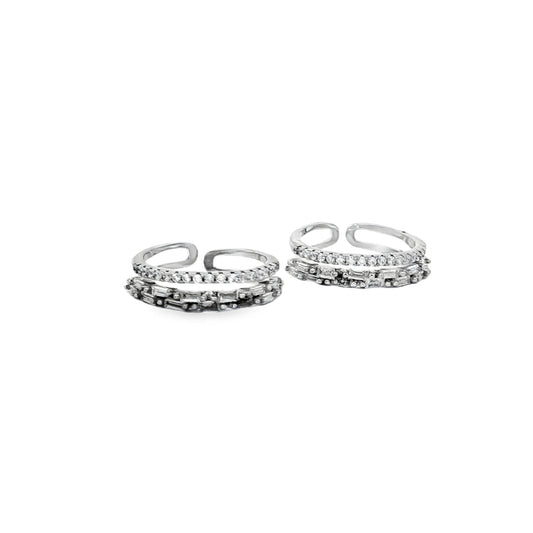 Celeste Dual Spark Toe Ring