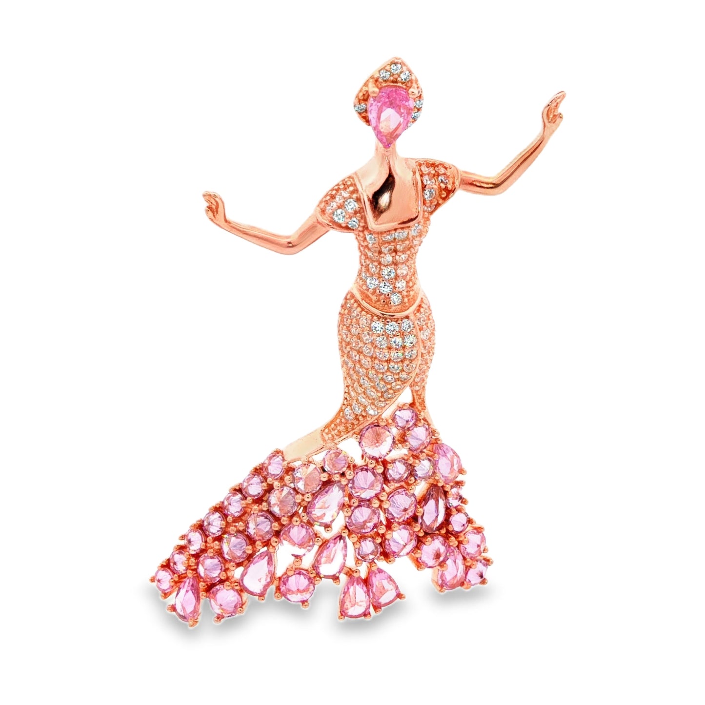 Rosé Muse Brooch