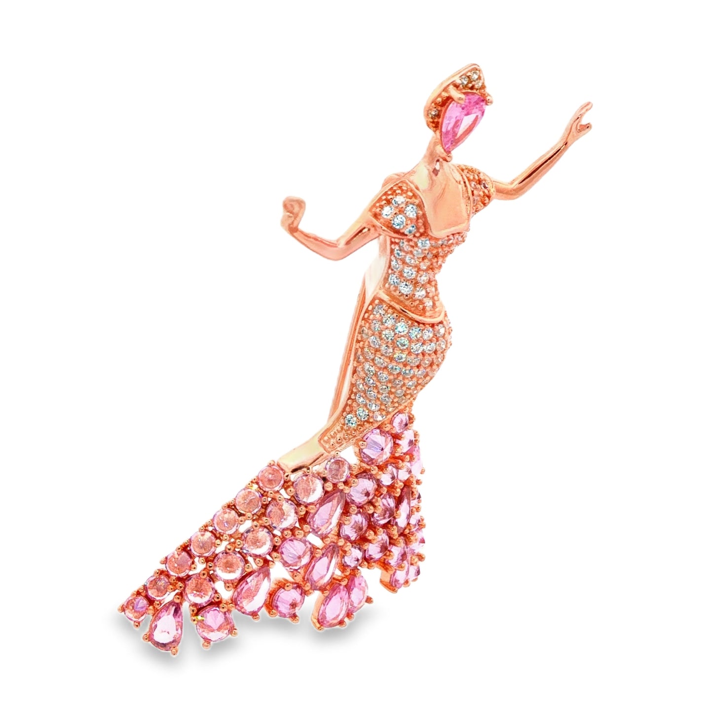 Rosé Muse Brooch