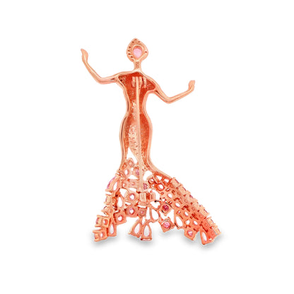 Rosé Muse Brooch