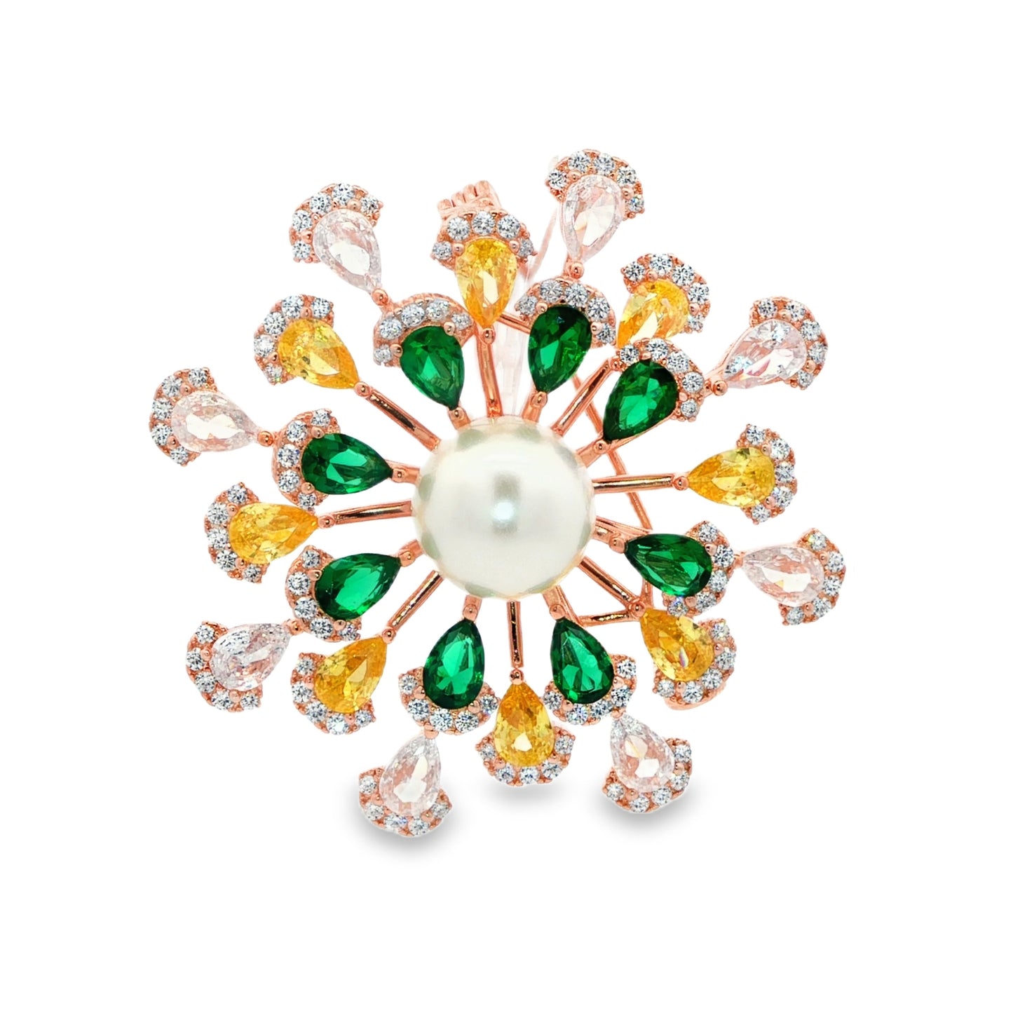 Radiant Pearl Bloom Brooch