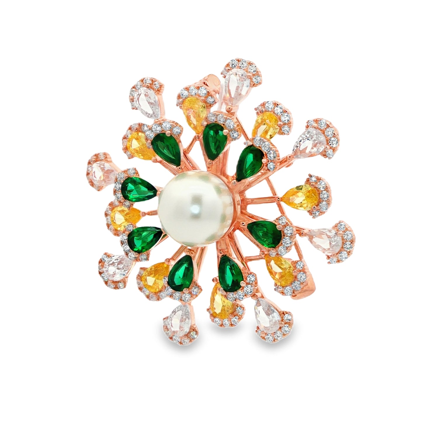 Radiant Pearl Bloom Brooch