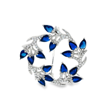 Azure Blossom Royale Brooch