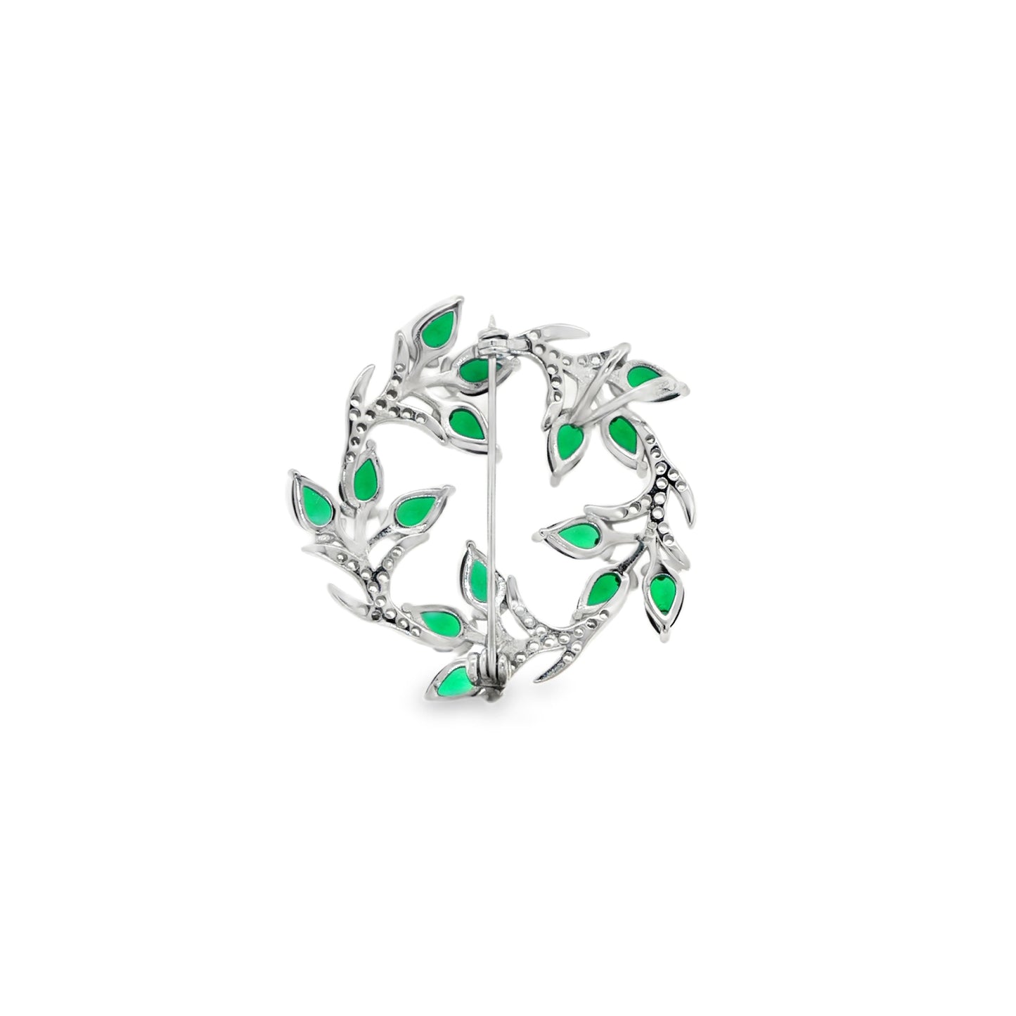 Emerald Vine Bloom Brooch