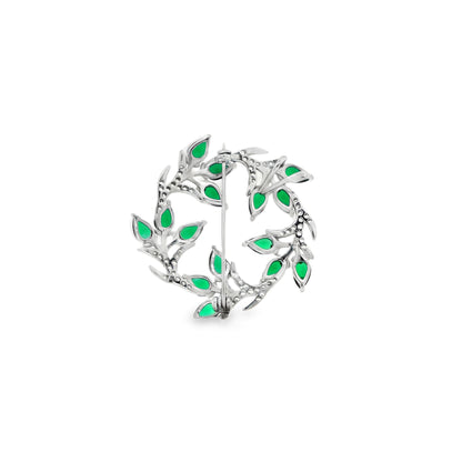 Emerald Vine Bloom Brooch
