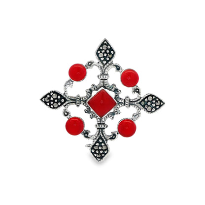 Crimson Royale Heritage Brooch