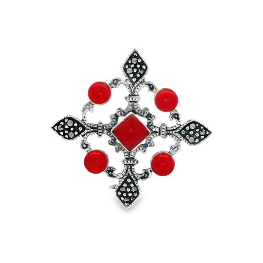 Crimson Royale Heritage Brooch