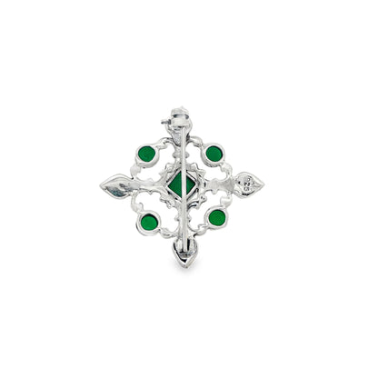 Emerald Noir Heritage Brooch