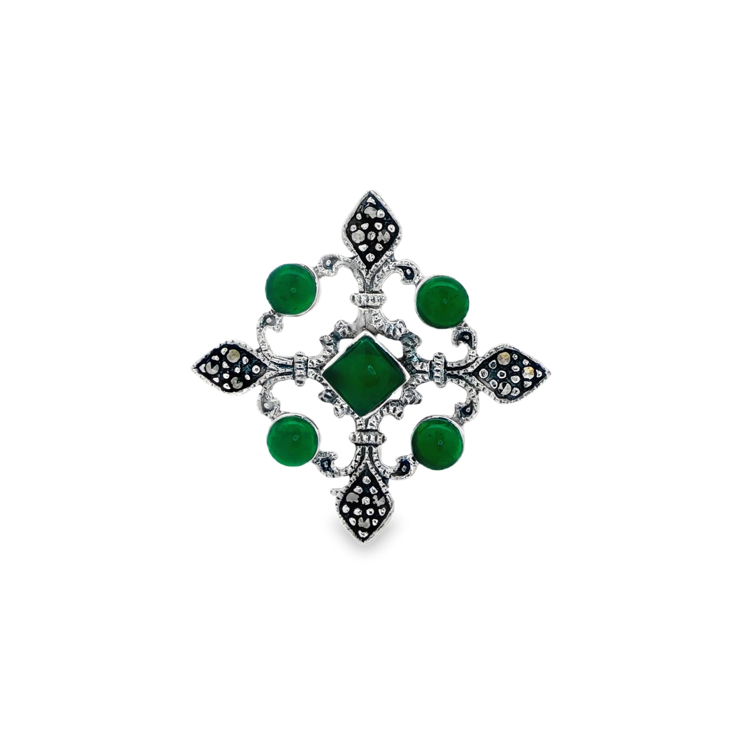 Emerald Noir Heritage Brooch