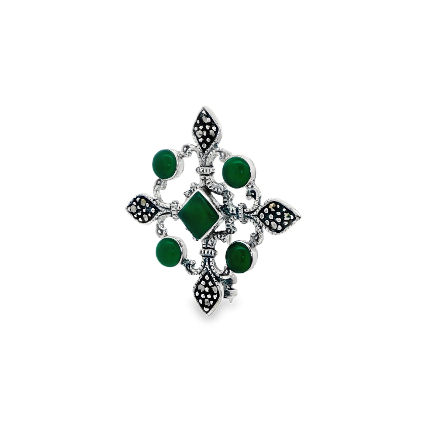 Emerald Noir Heritage Brooch