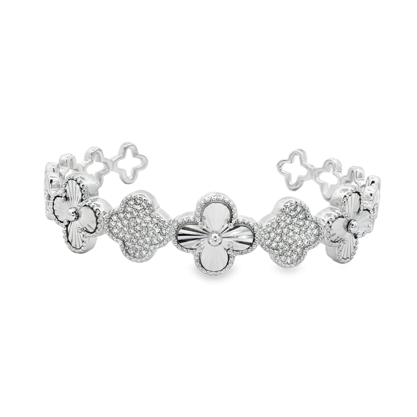 Floral Radiance Diamond Bracelet