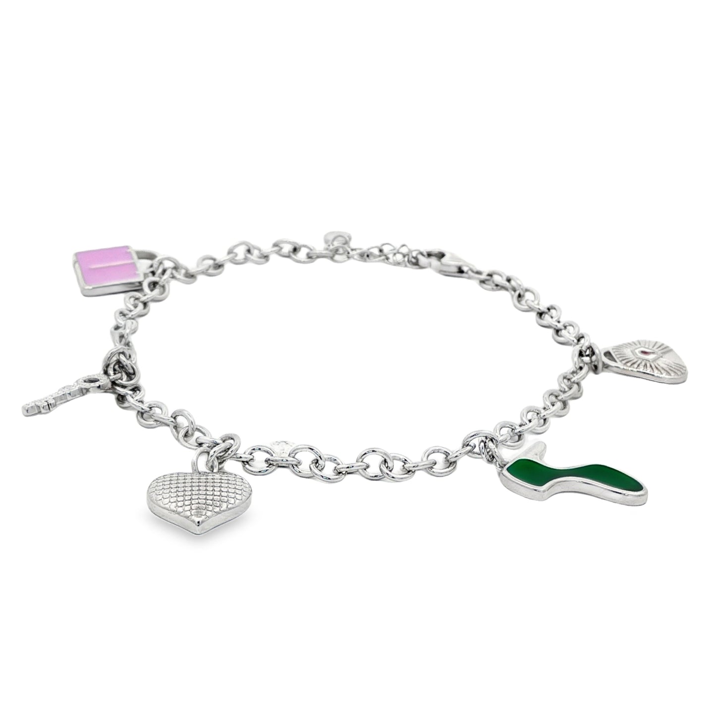 Charm Melody Silver Anklet