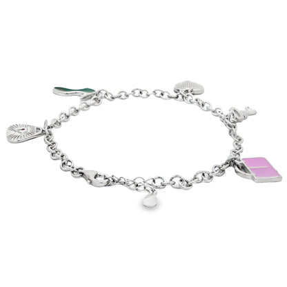 Charm Melody Silver Anklet