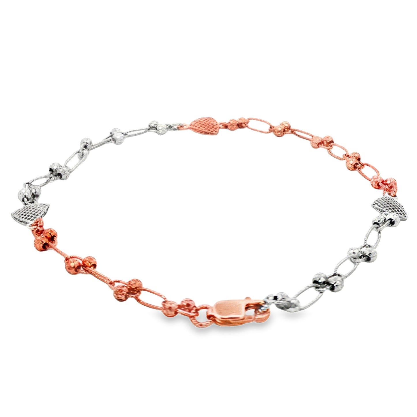 Dual Tone Blossom Anklet