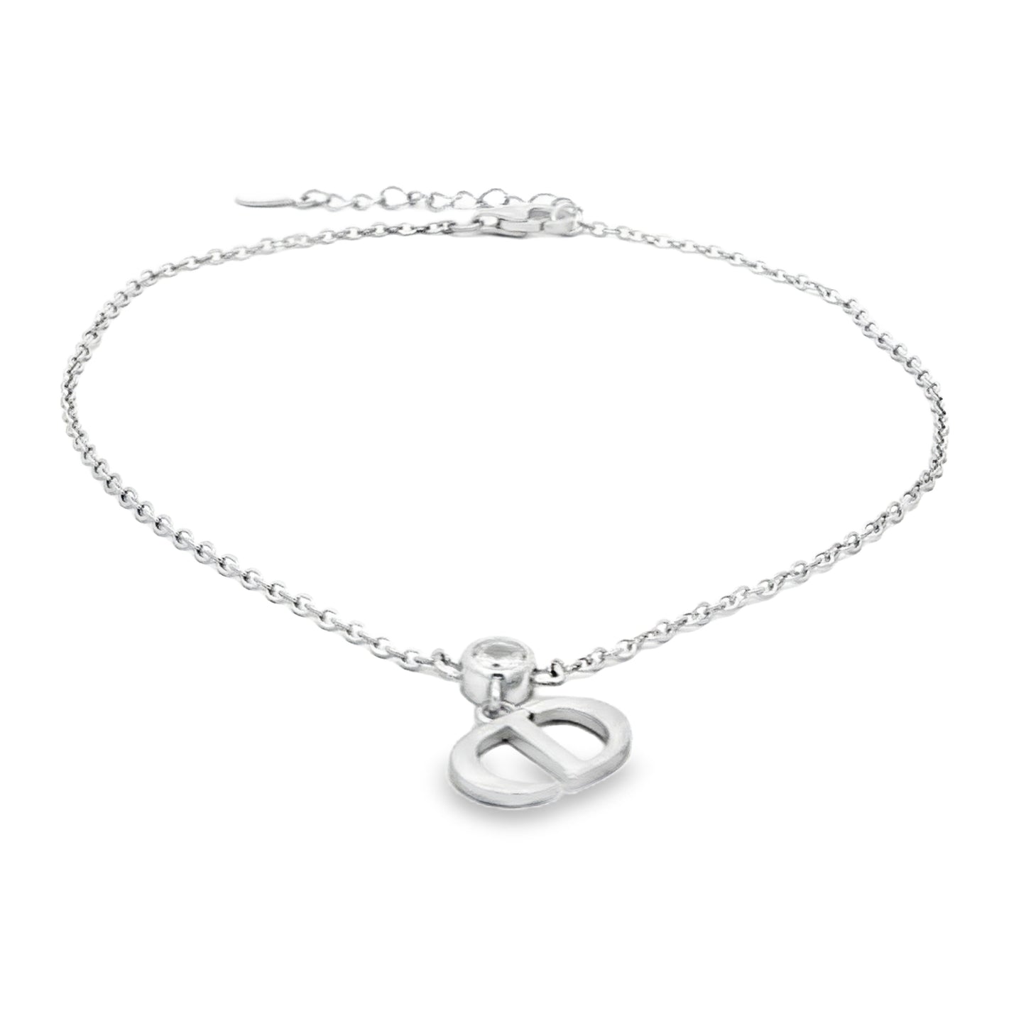 Minimal Charm Initial Anklet