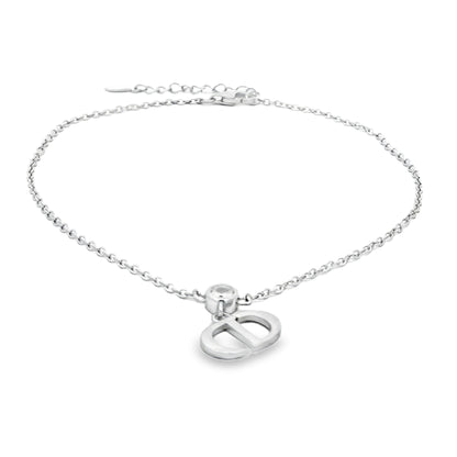 Minimal Charm Initial Anklet