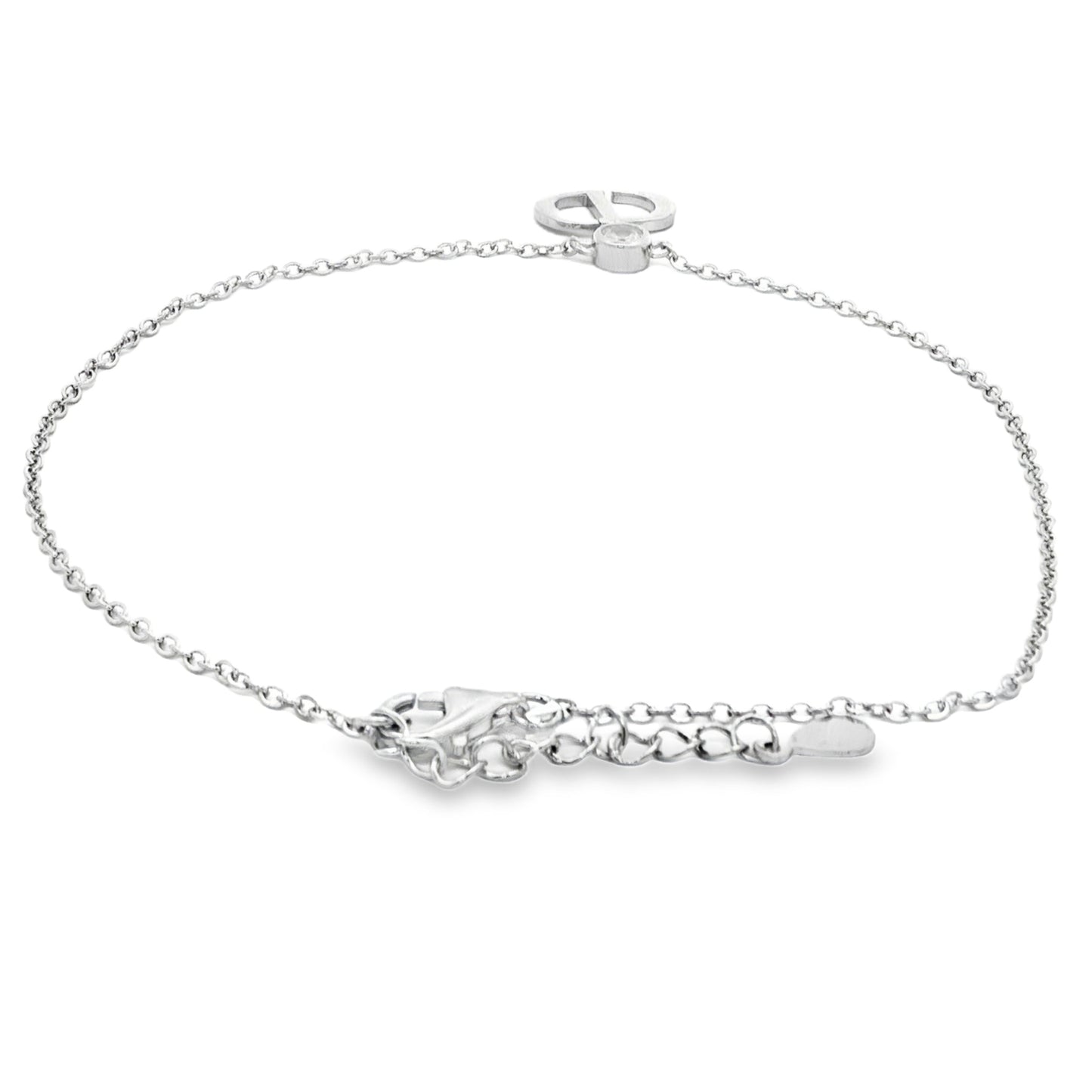 Minimal Charm Initial Anklet