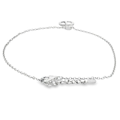 Minimal Charm Initial Anklet