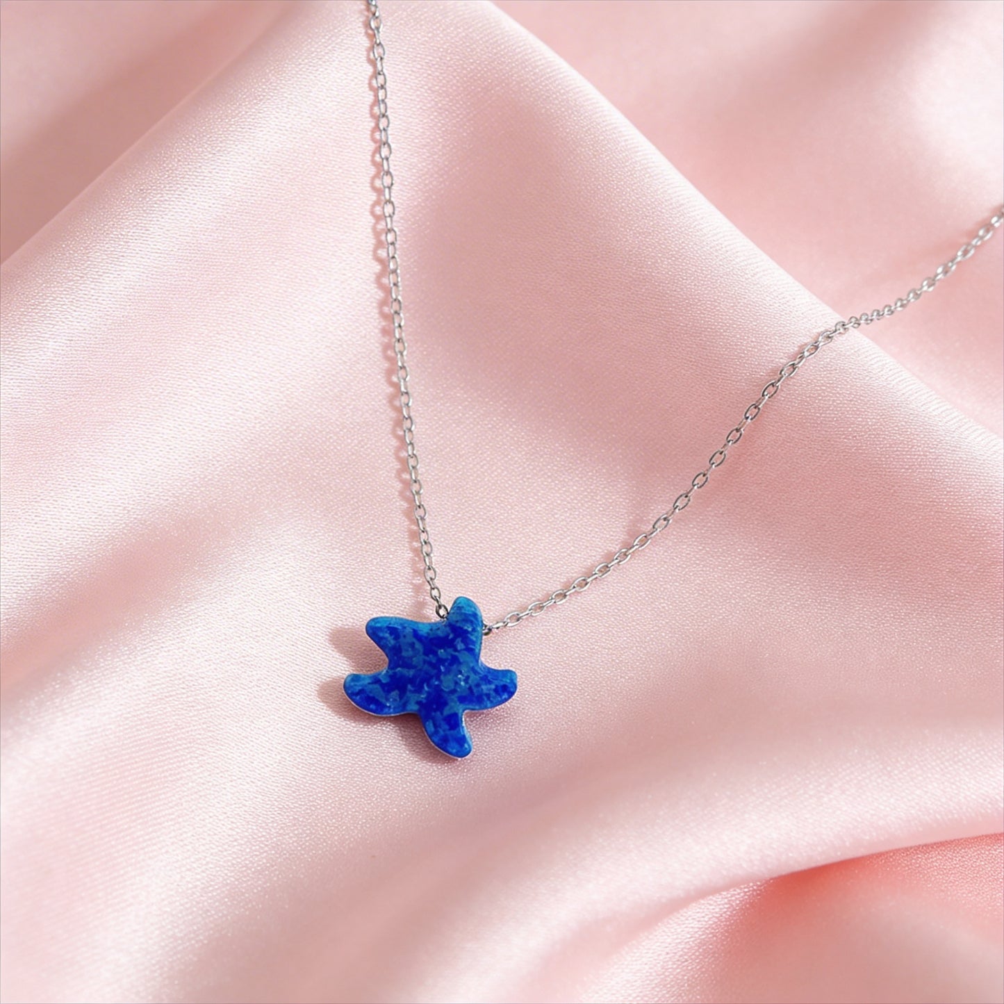 Ocean Starfish Charm Necklace Set