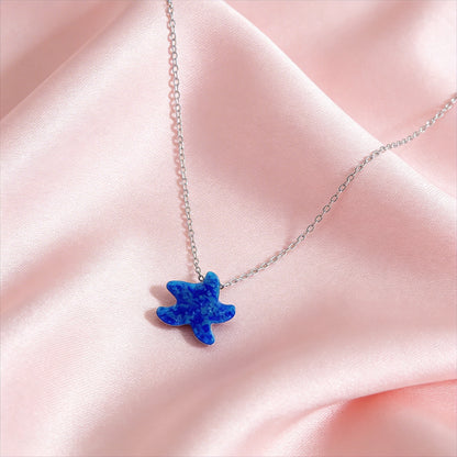 Ocean Starfish Charm Necklace Set