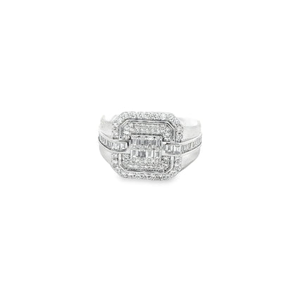 Imperial Baguette Diamond Statement Ring