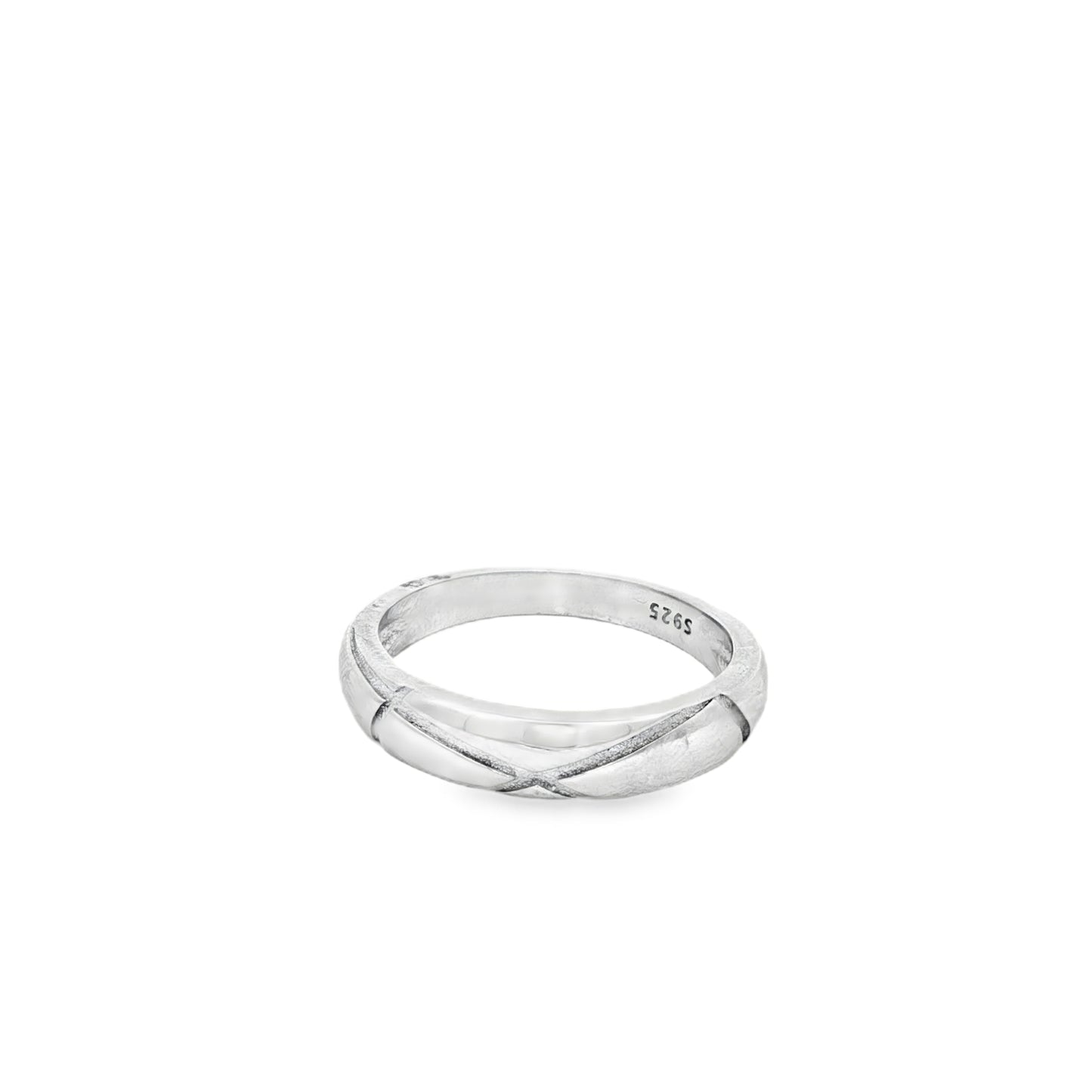 Infinity Cross Band Ring