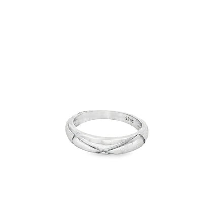 Infinity Cross Band Ring