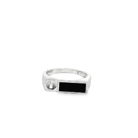 Midnight Bar Diamond Ring
