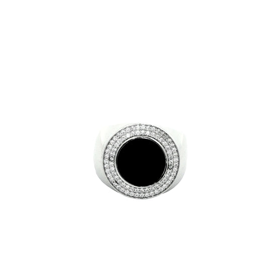Midnight Halo Statement Ring