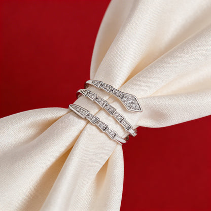 Serpentina Diamond Wrap Ring